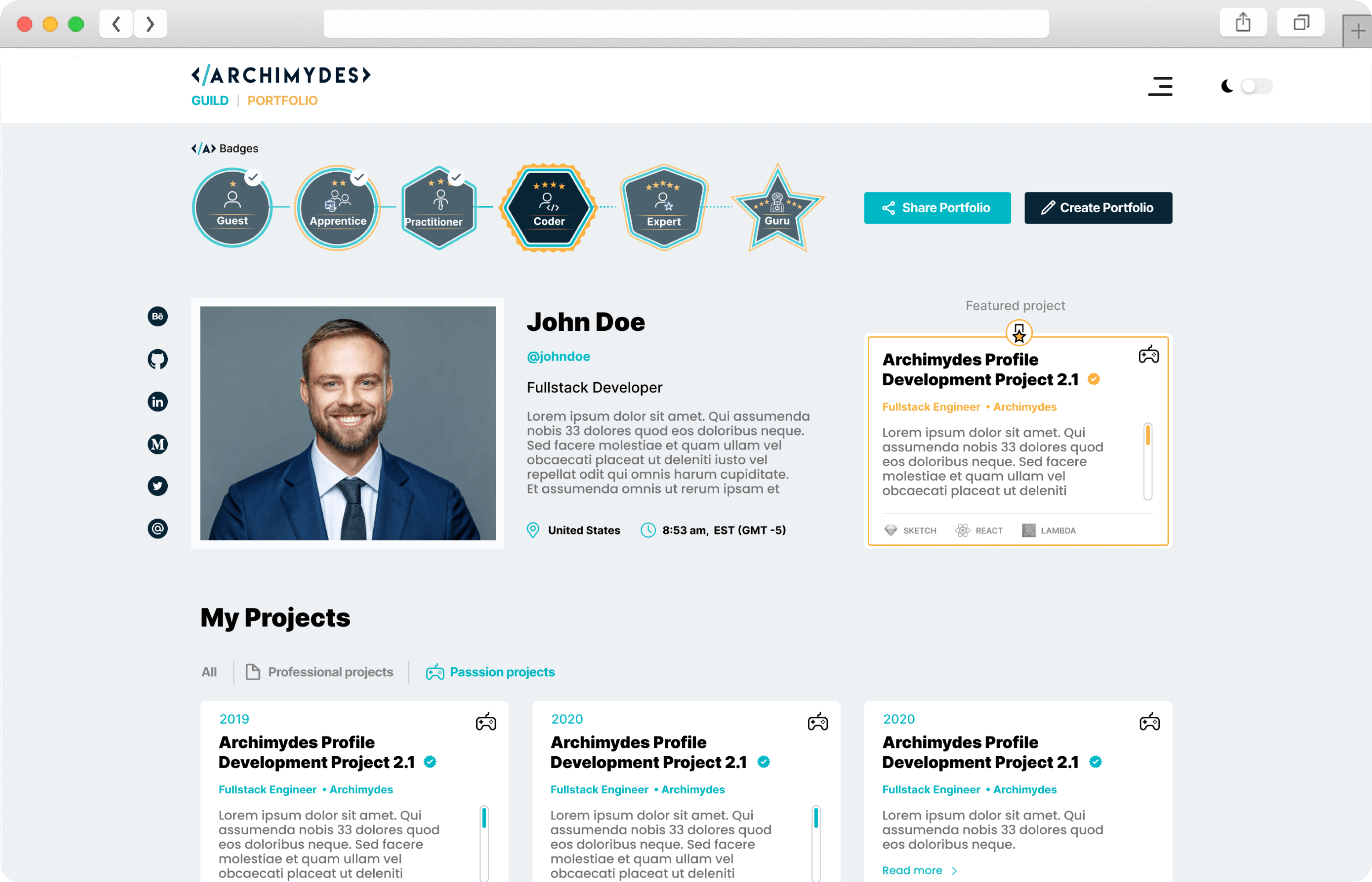 Profile Page